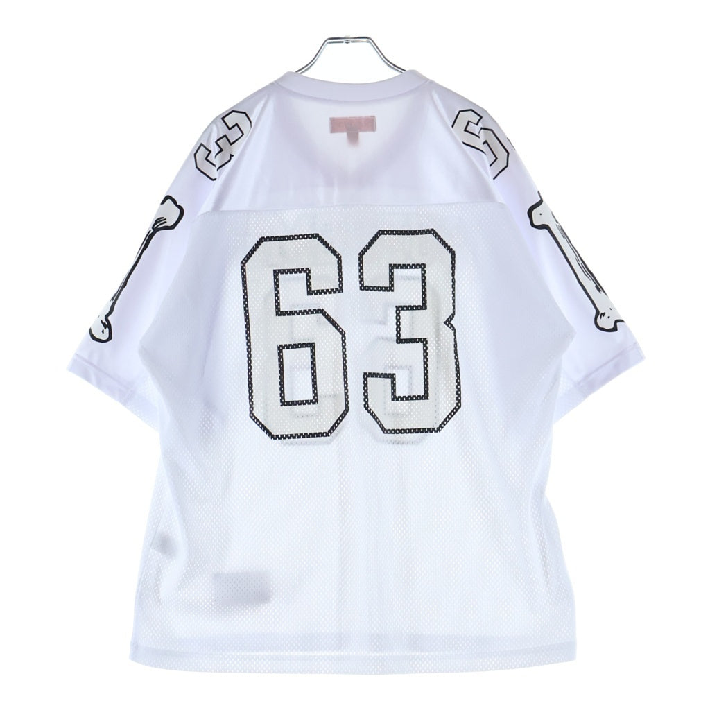 SUPREME(シュプリーム) 25AW Bones Football Jersey ボーン フットボール ジャージ メッシュ半袖シャツ ホワイト