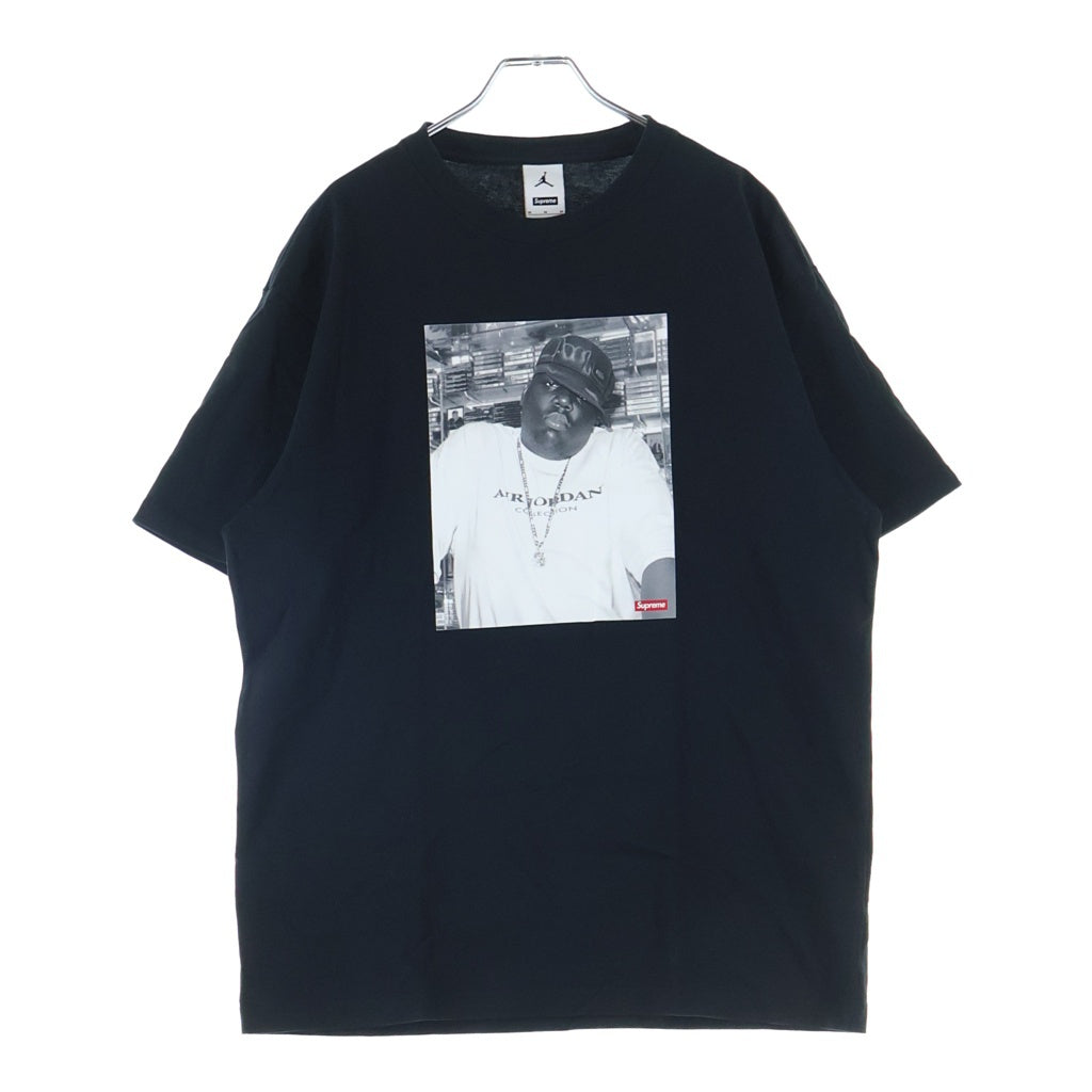 SUPREME(シュプリーム) 24AW ×JORDAN Biggie S/S Top ジョーダン ビギー プリント クルーネック半袖Tシャツカットソー ブラック HJ8385-010