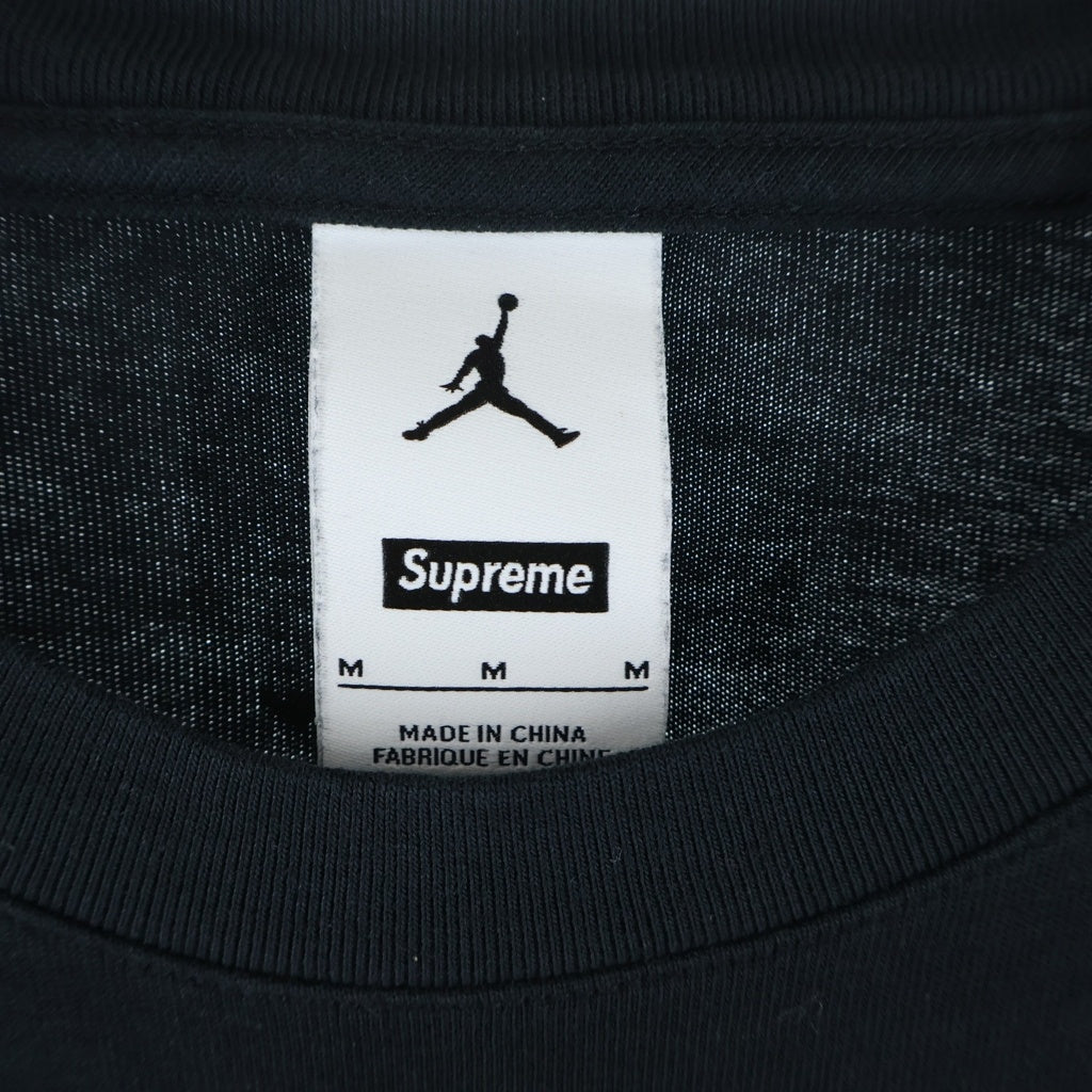 SUPREME(シュプリーム) 24AW ×JORDAN Biggie S/S Top ジョーダン ビギー プリント クルーネック半袖Tシャツカットソー ブラック HJ8385-010