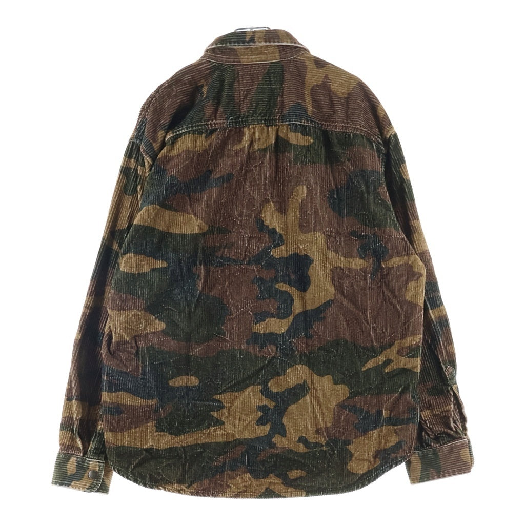 SUPREME(シュプリーム) 25AW Wide Wale Corduroy Snap Shirt Woodland Camoワイド ウォール コーデュロイ スナップシャツ ブラウン