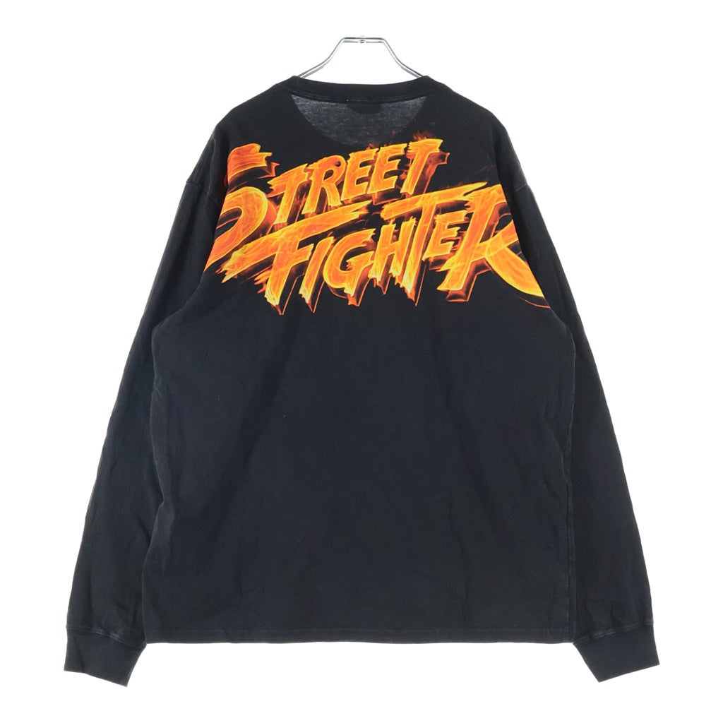 KITH(キス) ×MARVEL CAPCON Street Figther Flame Tee マーベル カプコン ストリートファイター クルーネック長袖Tシャツカットソー ロングスリーブ 25-072-060-0035-4-0