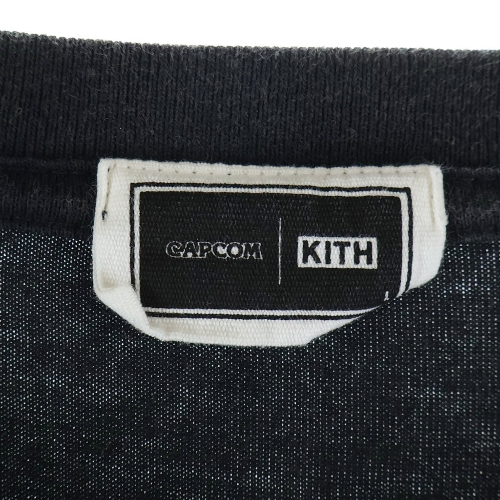 KITH(キス) ×MARVEL CAPCON Street Figther Flame Tee マーベル カプコン ストリートファイター クルーネック長袖Tシャツカットソー ロングスリーブ 25-072-060-0035-4-0
