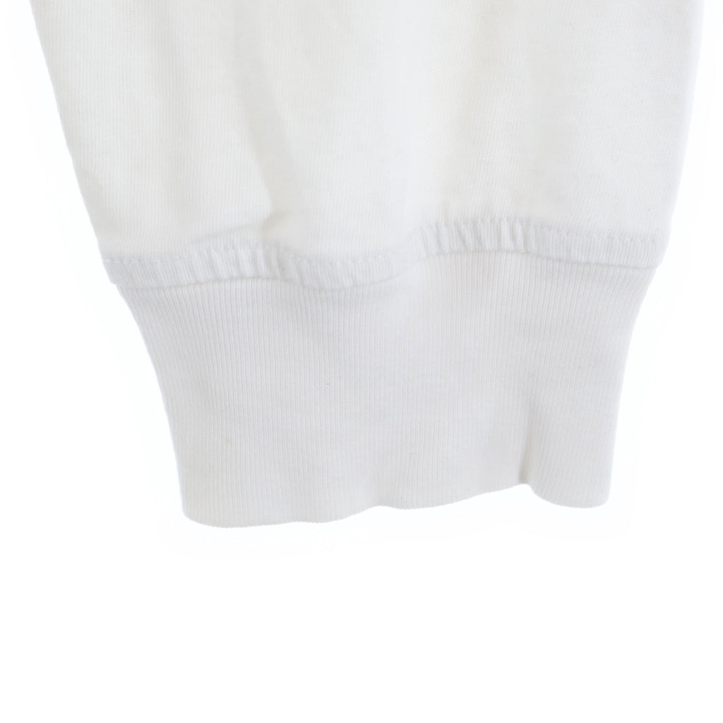 ALEXANDER WANG(アレキサンダーワン) ワンポイントロゴ クルーネック長袖Tシャツカットソー ロングスリーブ ロンT ホワイト UCC3211013