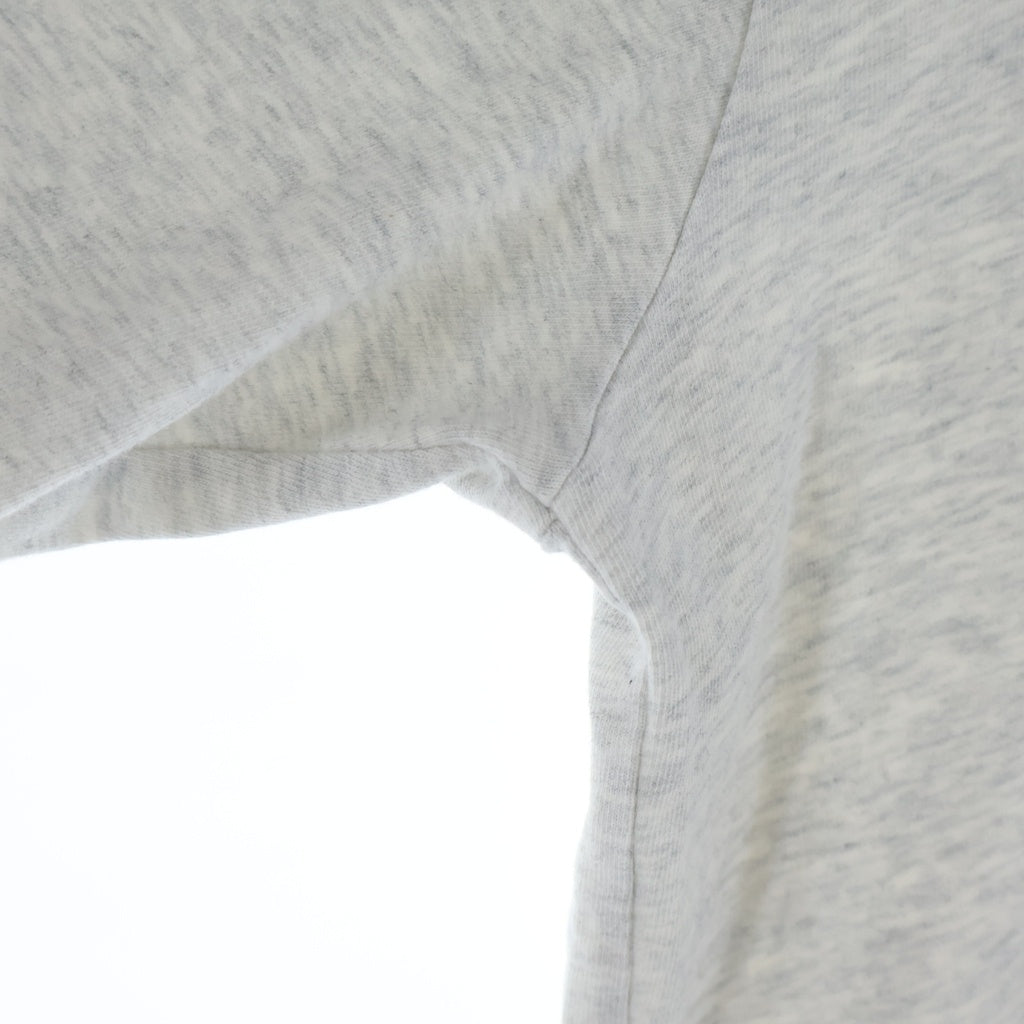 ALEXANDER WANG(アレキサンダーワン) ウォッシュ加工 ワンポイントロゴ クルーネック長袖Tシャツカットソー ロングスリーブ ロンT グレー UCC3221537