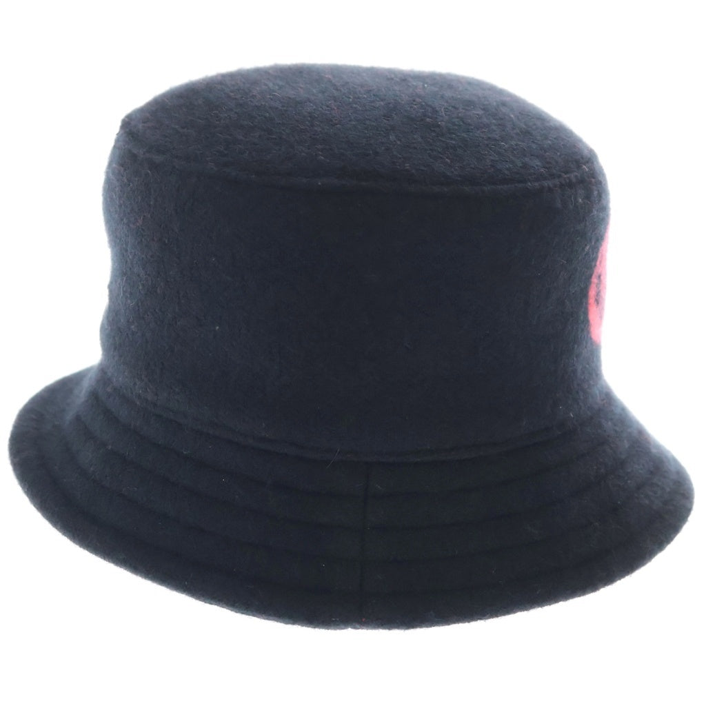 CHROME HEARTS(クロムハーツ) Cashmere Bucket Hat CHロゴ スクロールラベルパッチ付き カシミヤ バケットハット ブラック
