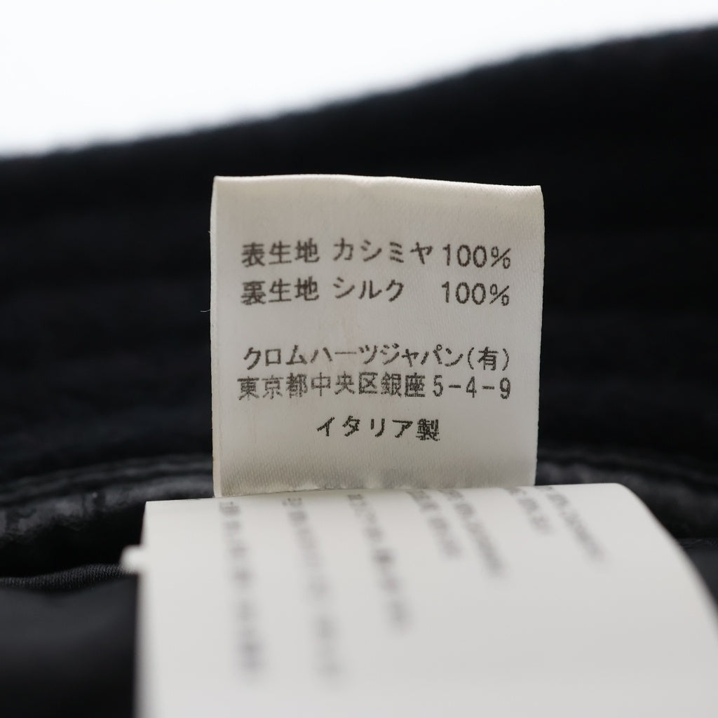 CHROME HEARTS(クロムハーツ) Cashmere Bucket Hat CHロゴ スクロールラベルパッチ付き カシミヤ バケットハット ブラック