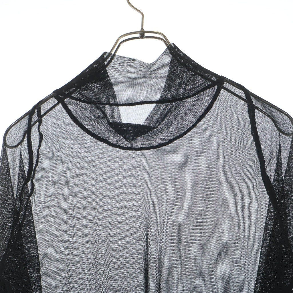 JULIUS(ユリウス) 23SS シースルー長袖カットソー ブラック 817CUM13