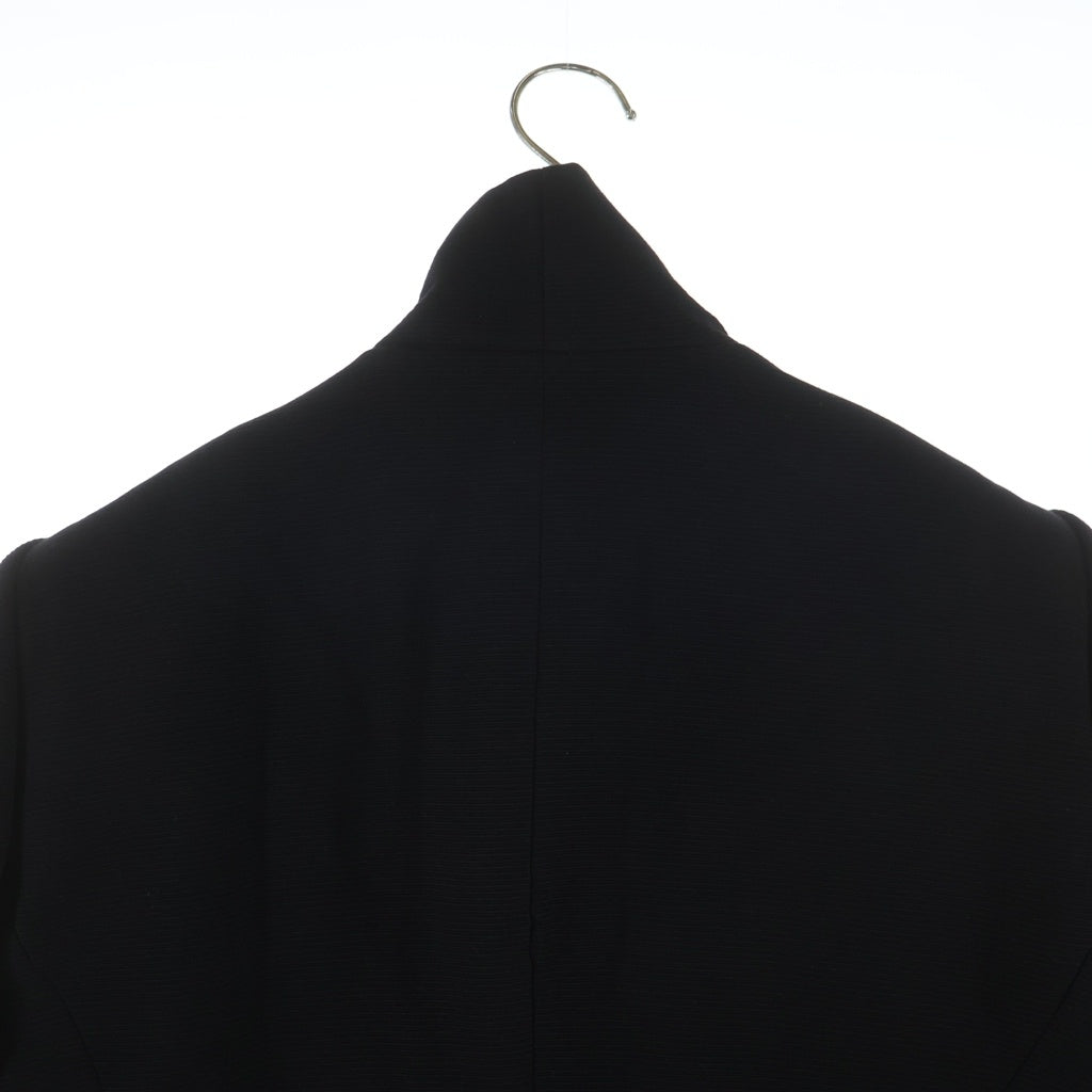 JULIUS(ユリウス) 14SS HIGH NECK JACKET コットン×シルク ハイネックテーラードジャケット ブラック 457JAM4