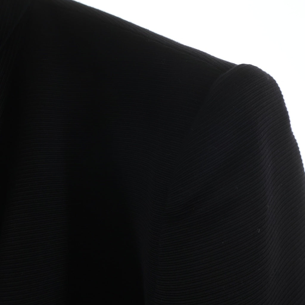 JULIUS(ユリウス) 14SS HIGH NECK JACKET コットン×シルク ハイネックテーラードジャケット ブラック 457JAM4