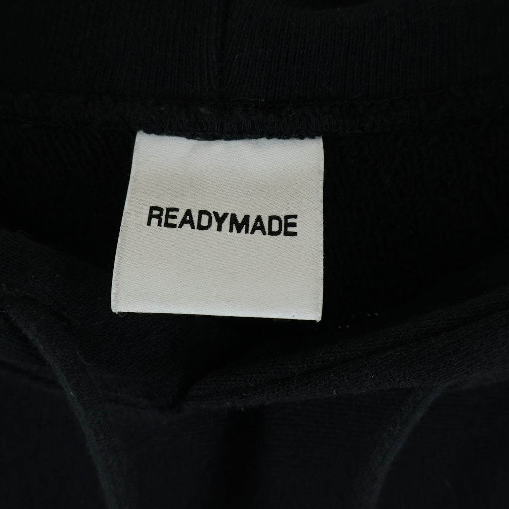 READY MADE(レディメイド) PIONCHAM SWEAT HOODIE ピオンチャム スウェットフーディー ロゴ刺繍 プルオーバーパーカー ブラック RE-CO-00-00-196