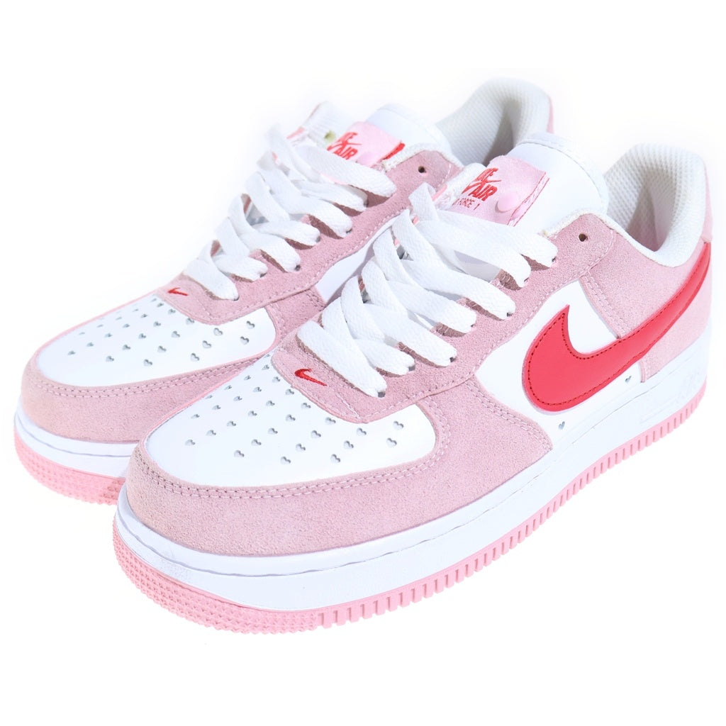NIKE(ナイキ) IR FORCE 1 '07 QS VALENTINES DAY エア フォース バレンタインデー ローカットスニーカー シューズ DD3384-600 25cm/US7 ホワイト/ピンク