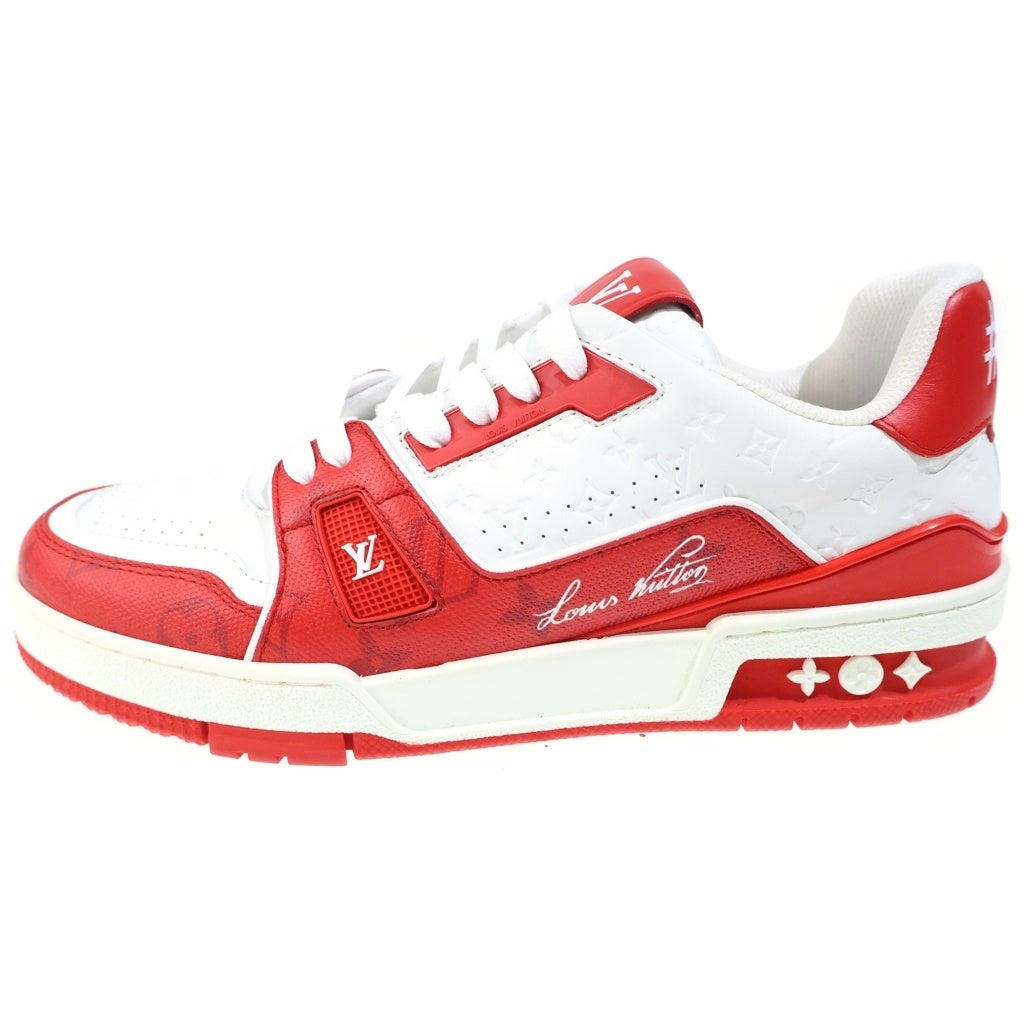 LOUIS VUITTON(ルイヴィトン) 22年製 LVTrainer Mini monogram Red #54 LVトレーナー ラインロー ミニモノグラムレッド ローカットスニーカー レッド 1AANFH