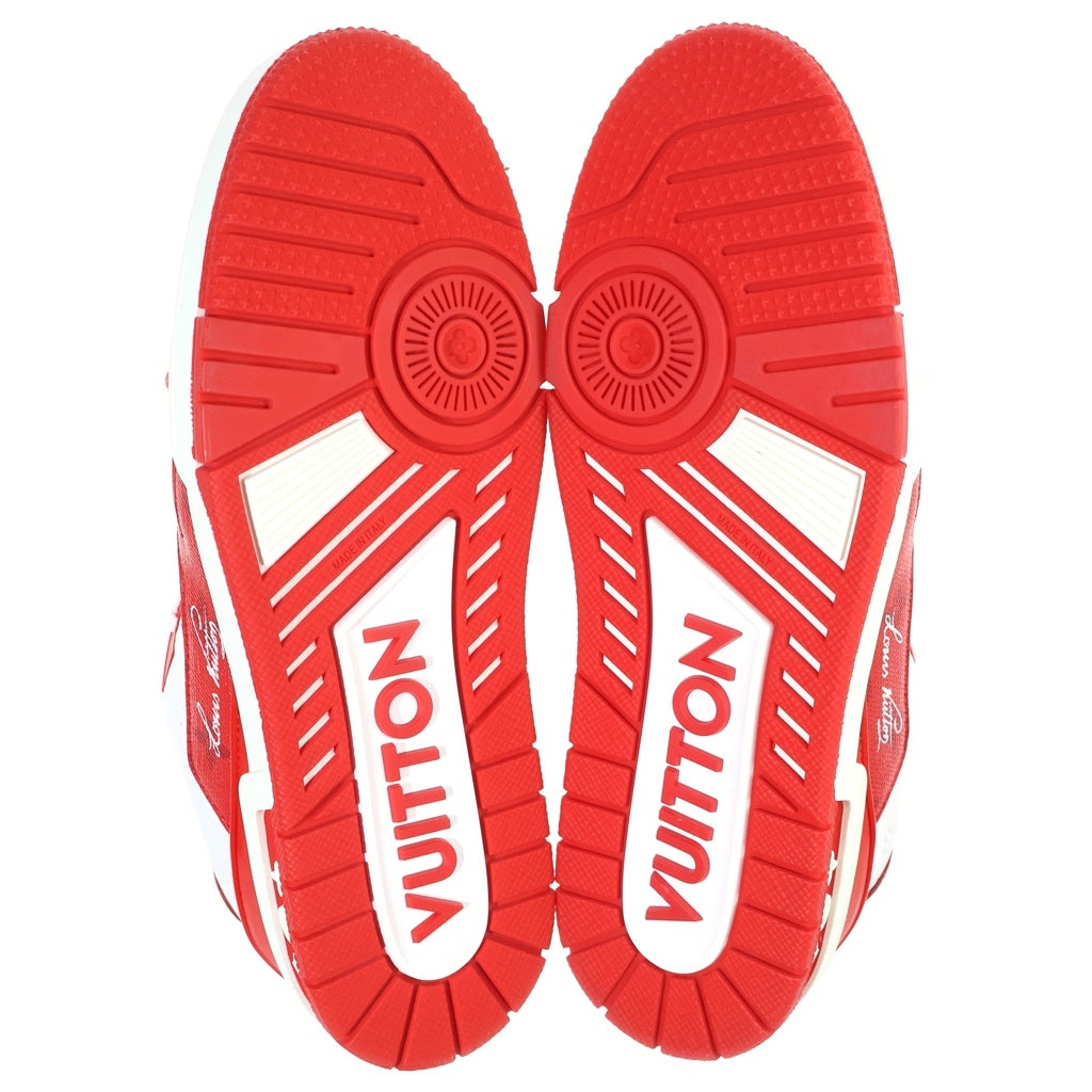 LOUIS VUITTON(ルイヴィトン) 22年製 LVTrainer Mini monogram Red #54 LVトレーナー ラインロー ミニモノグラムレッド ローカットスニーカー レッド 1AANFH