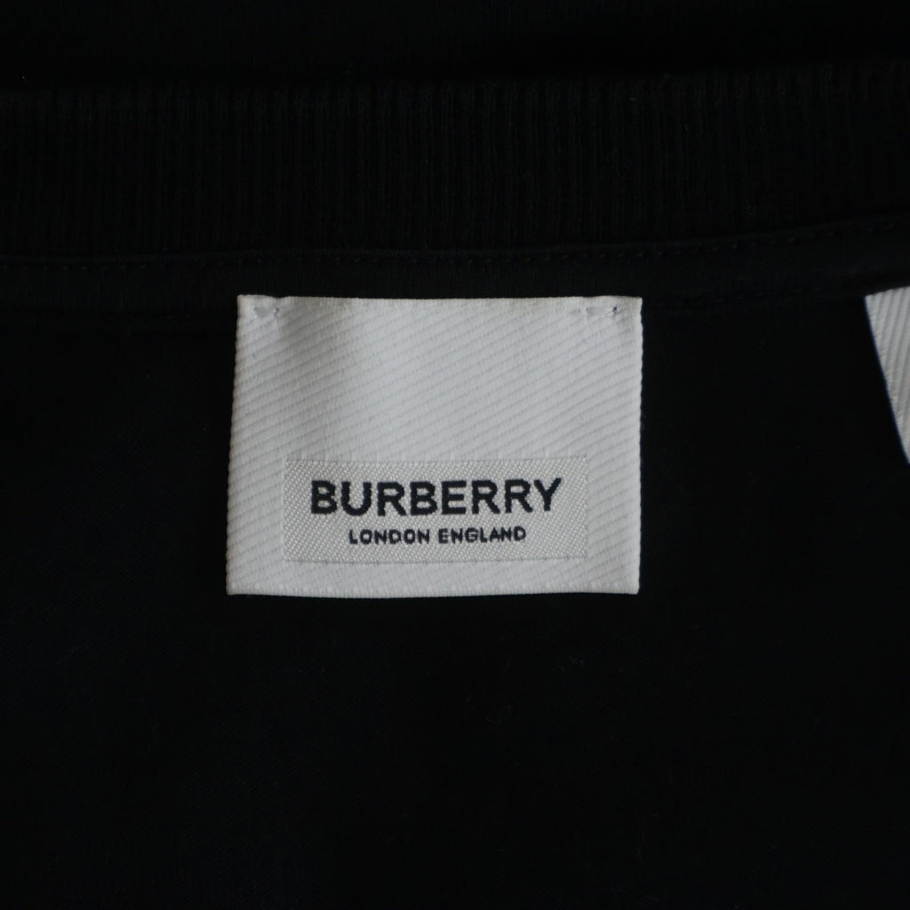 BURBERRY(バーバリー) 24SS Logo Print T-Shirt Black ロゴプリント オーバーサイズ クルーネック半袖Tシャツ ブラック 8065183
