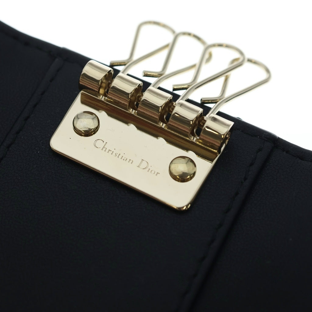 DIOR(ディオール) My Dior Aster Key case キーケース マイディオール カナージュ ラムスキン ブラック S0983ONMJ レディース