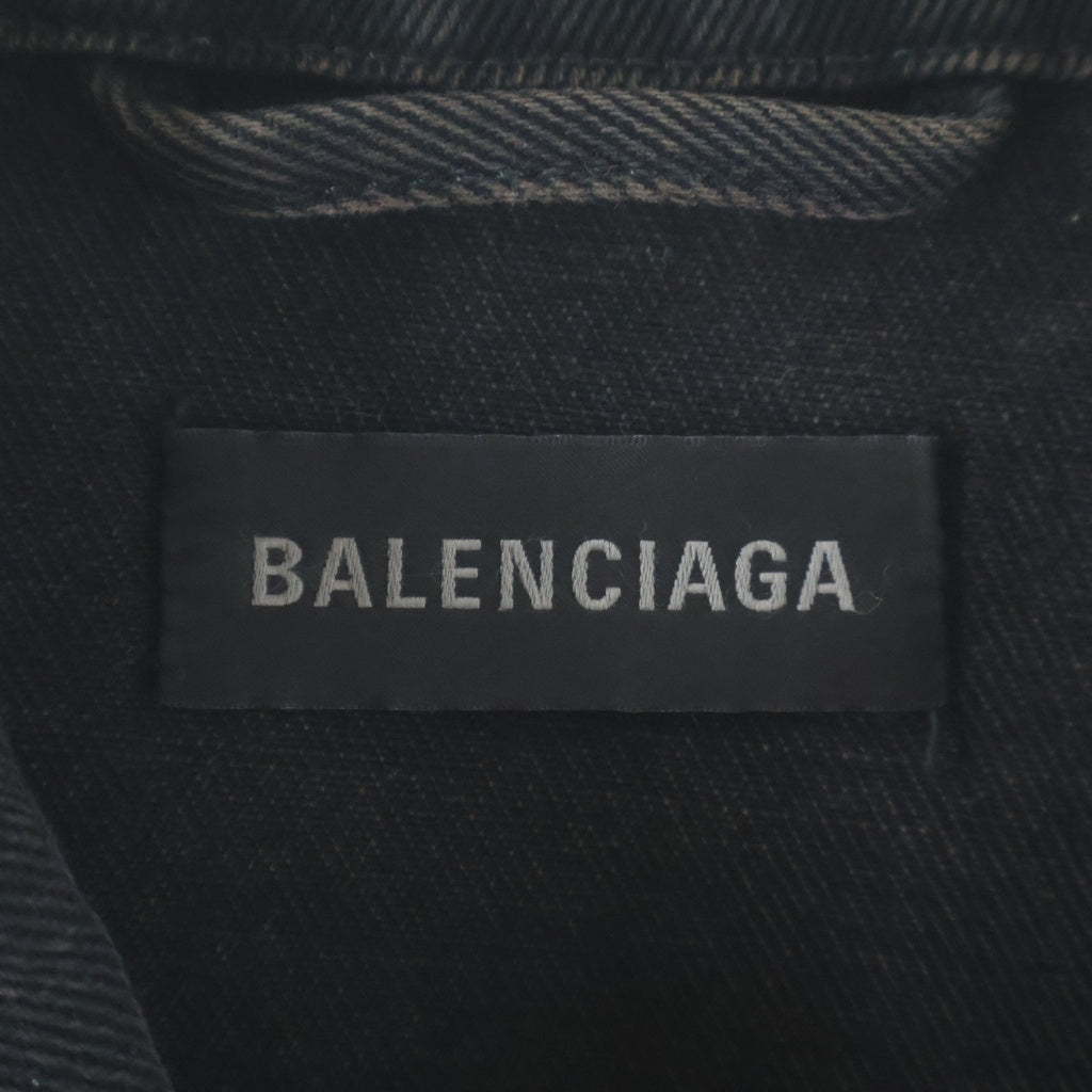 BALENCIAGA(バレンシアガ) 23AW Spray Paint BB Logo Denim Jacket