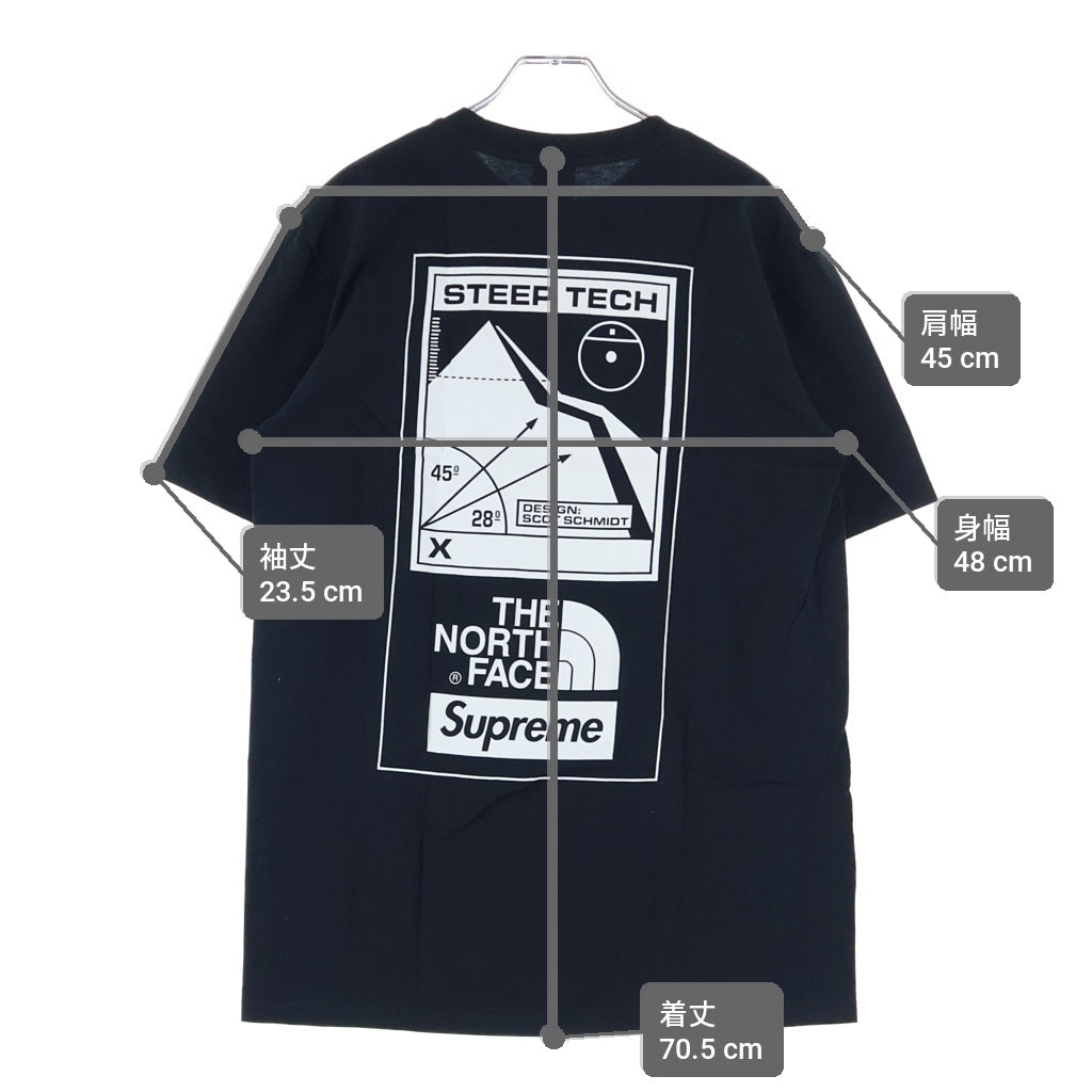 SUPREME(シュプリーム) 16SS STEEP TECH Tee NT0164I スティープテックティー クルーネック半袖Tシャツカットソー ブラック