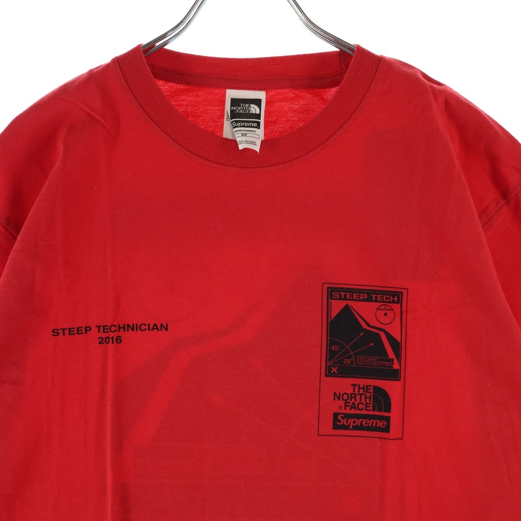SUPREME(シュプリーム) 16SS STEEP TECH Tee SS16KN4 スティープテックティー クルーネック半袖Tシャツカットソー レッド