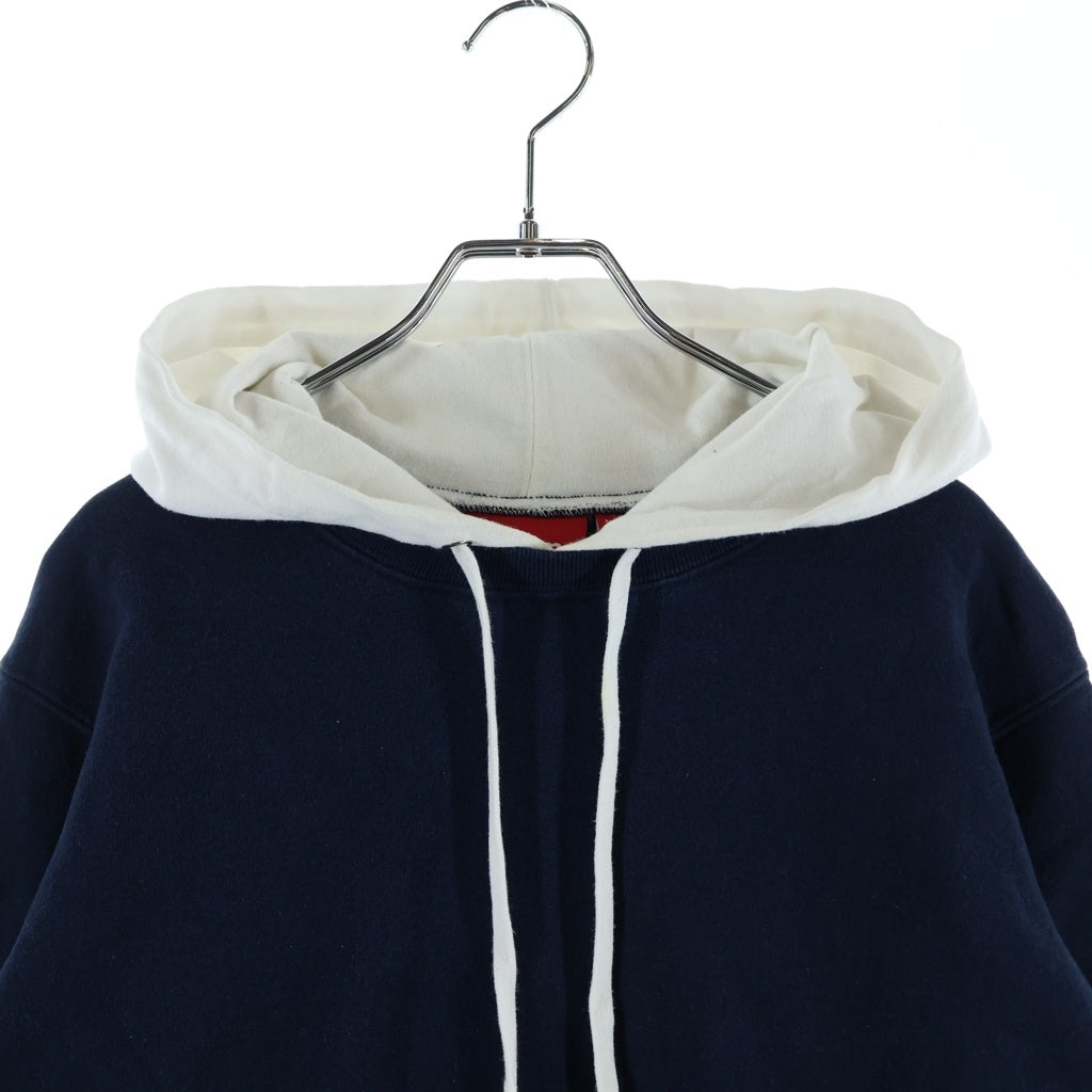 SUPREME(シュプリーム) 16SS 2-Tone Hooded 2トーン プルオーバーパーカー フーディー ネイビー/ホワイト