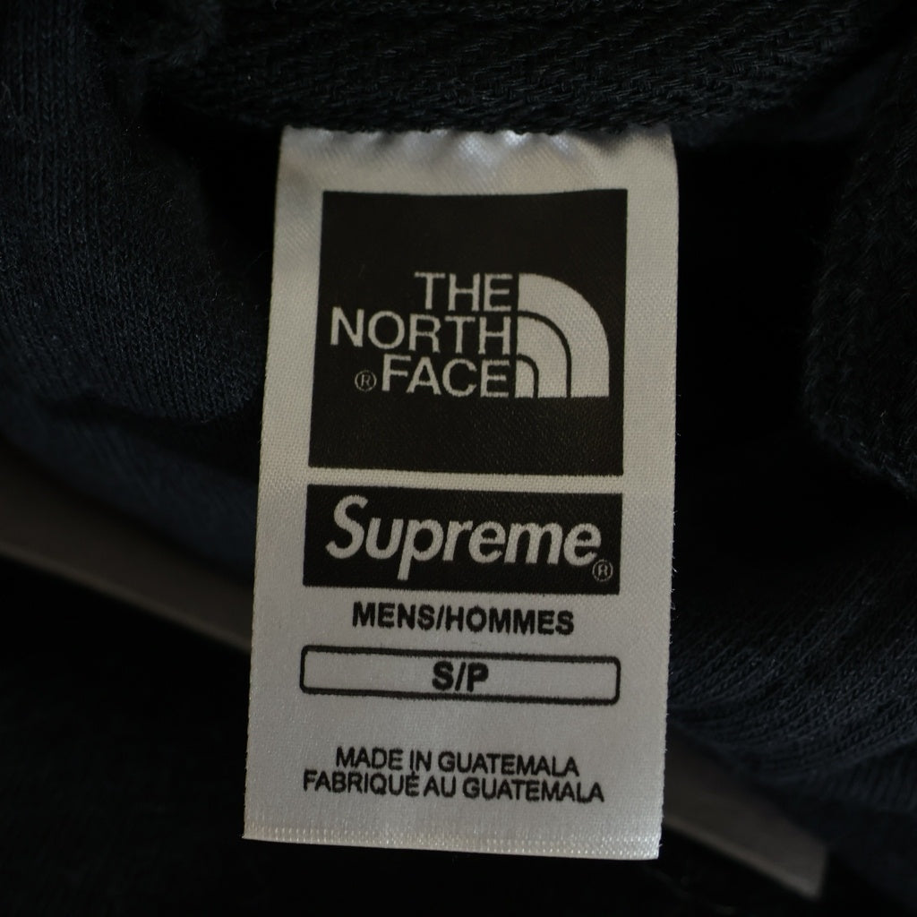 SUPREME(シュプリーム) 18SS ×THE NORTH FACE Metallic Logo Hooded Sweatshirt NT11807I ザノースフェイス メタリックロゴ プルオーバーパーカー フーディー ブラック
