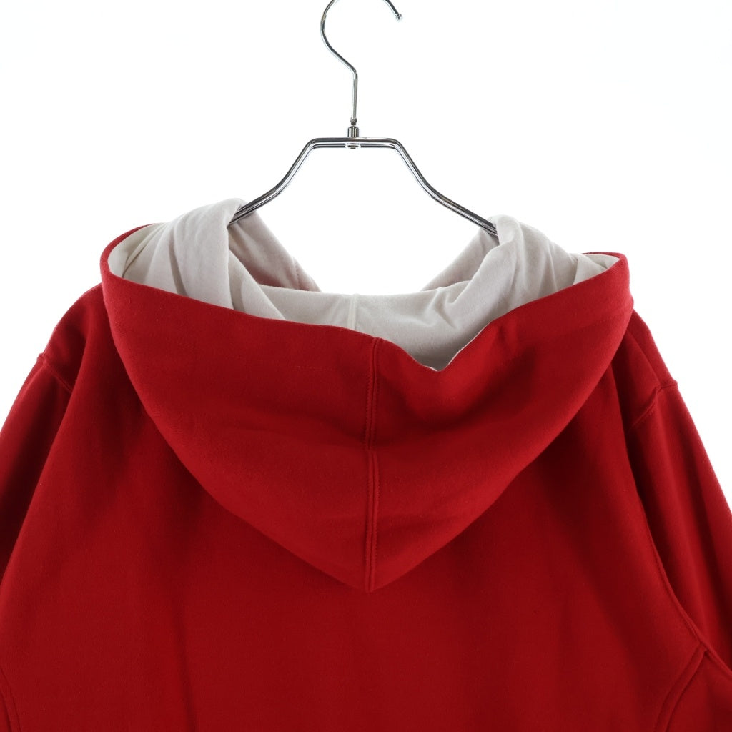 SUPREME(シュプリーム) 16SS Contrast Placket Hooded コントラスト プラケット プルオーバーパーカー フーディー レッド/ホワイト
