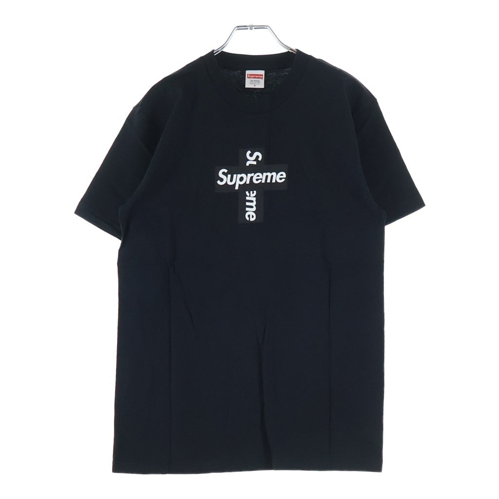SUPREME(シュプリーム) 20AW Cross Box Logo Tee クロスボックスロゴ プリント クルーネック半袖Tシャツ カットソー ブラック