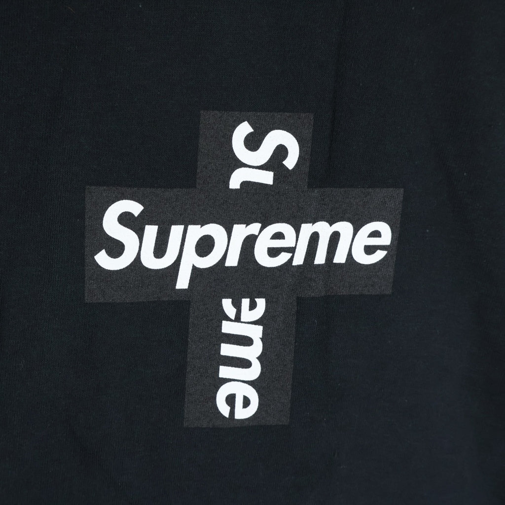 SUPREME(シュプリーム) 20AW Cross Box Logo Tee クロスボックスロゴ プリント クルーネック半袖Tシャツ カットソー ブラック