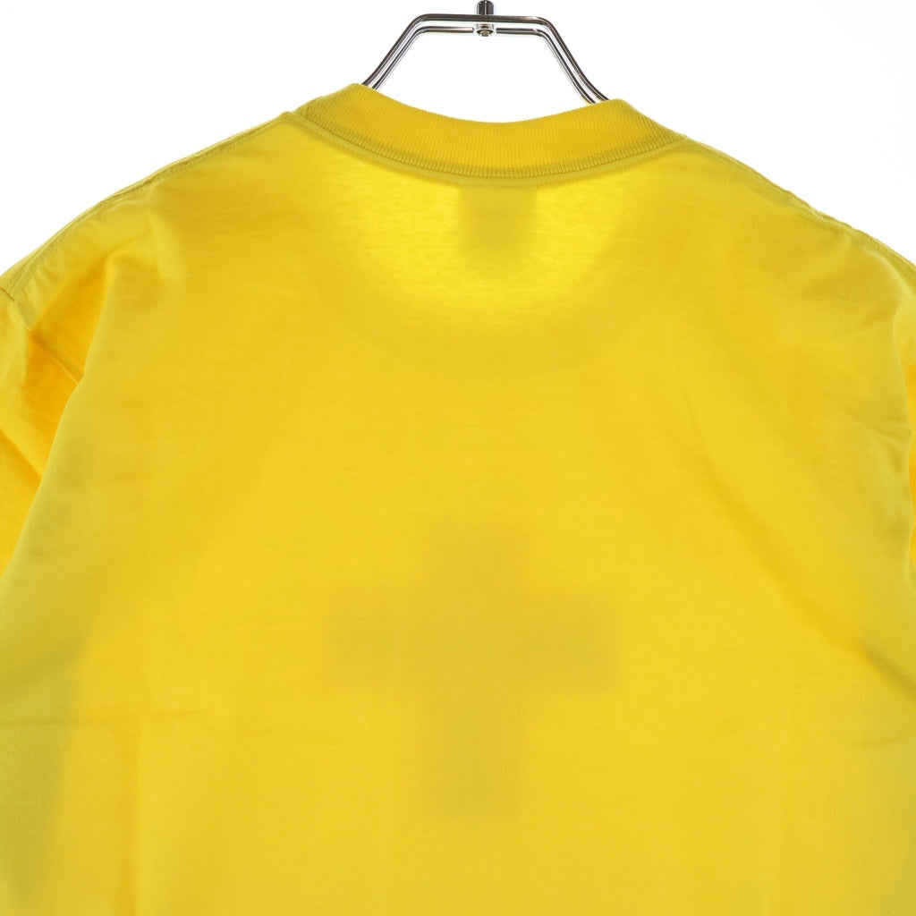 SUPREME(シュプリーム) 20AW Cross Box Logo Tee クロスボックスロゴ プリント クルーネック半袖Tシャツ カットソー イエロー