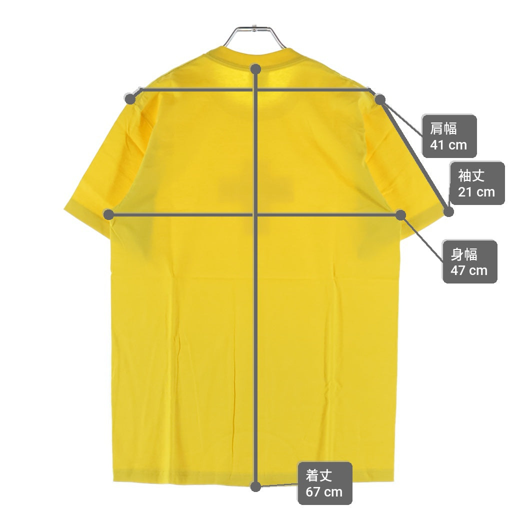 SUPREME(シュプリーム) 20AW Cross Box Logo Tee クロスボックスロゴ プリント クルーネック半袖Tシャツ カットソー イエロー