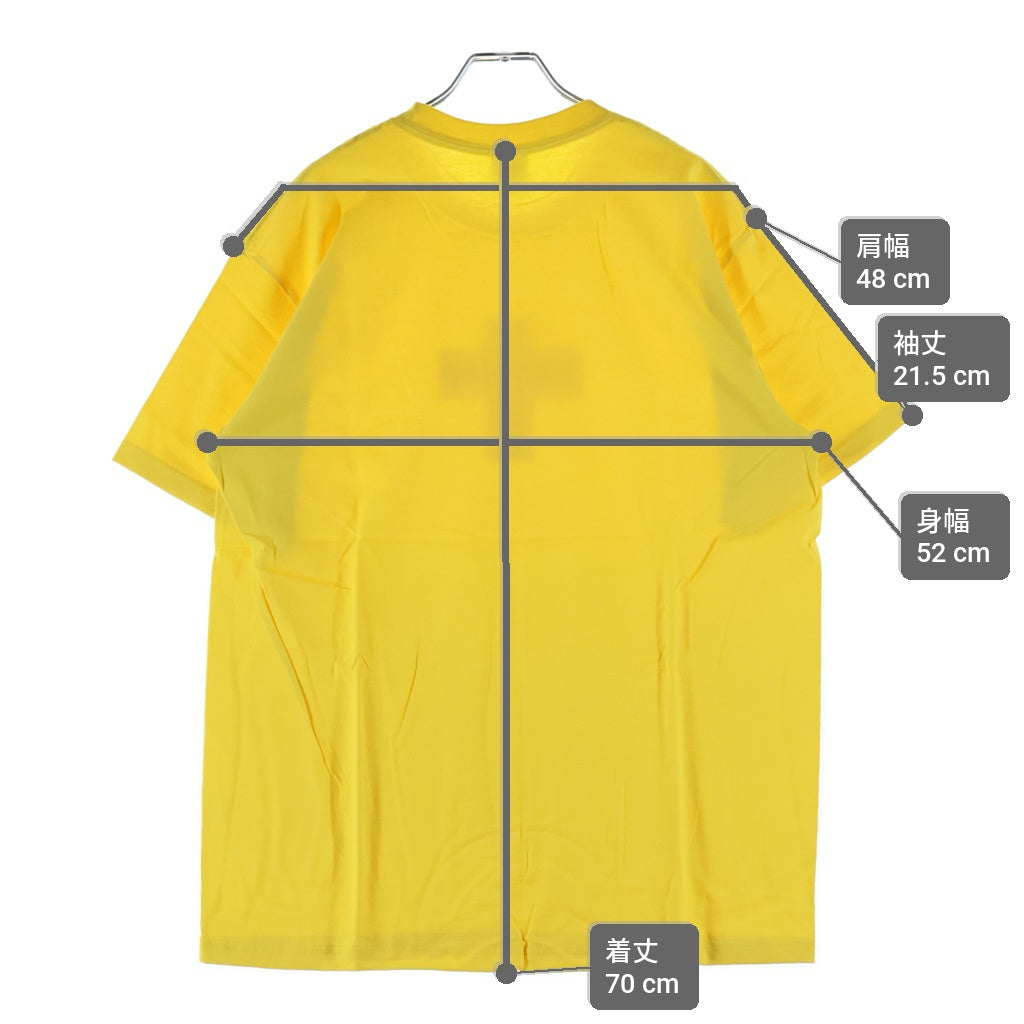 SUPREME(シュプリーム) 20AW Cross Box Logo Tee クロスボックスロゴ プリント クルーネック半袖Tシャツ カットソー イエロー