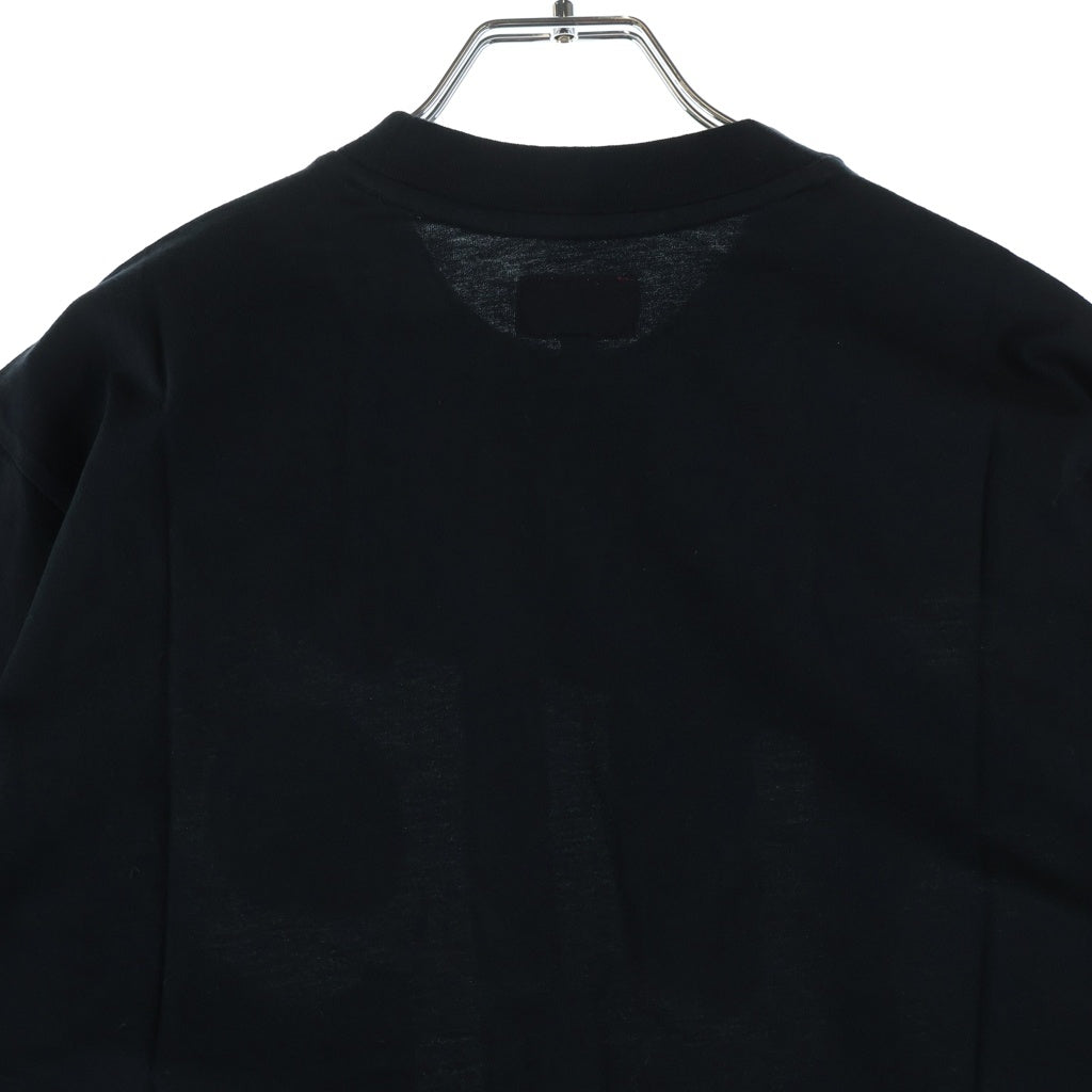 SUPREME(シュプリーム) 21SS Intarsia Spellout S/S Top インターシャ スペルアウト エスエス トップ フロントロゴプリント クルーネック半袖Tシャツカットソー ブラック