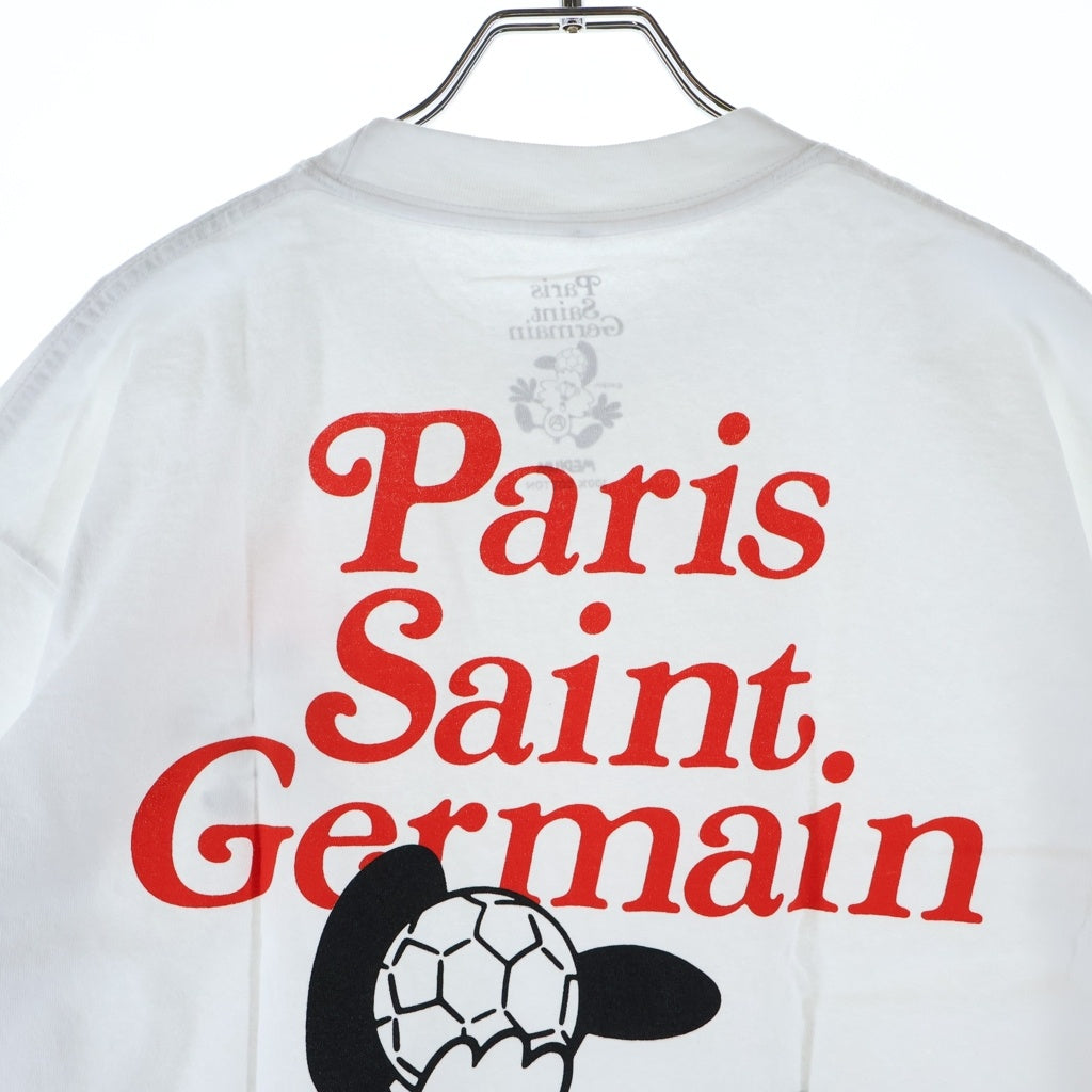 VERDY(ベルディ) ×Paris Saint-Germain/PSG 22-071-350-0029-1-0 プリント クルーネック半袖Tシャツカットソー ホワイト