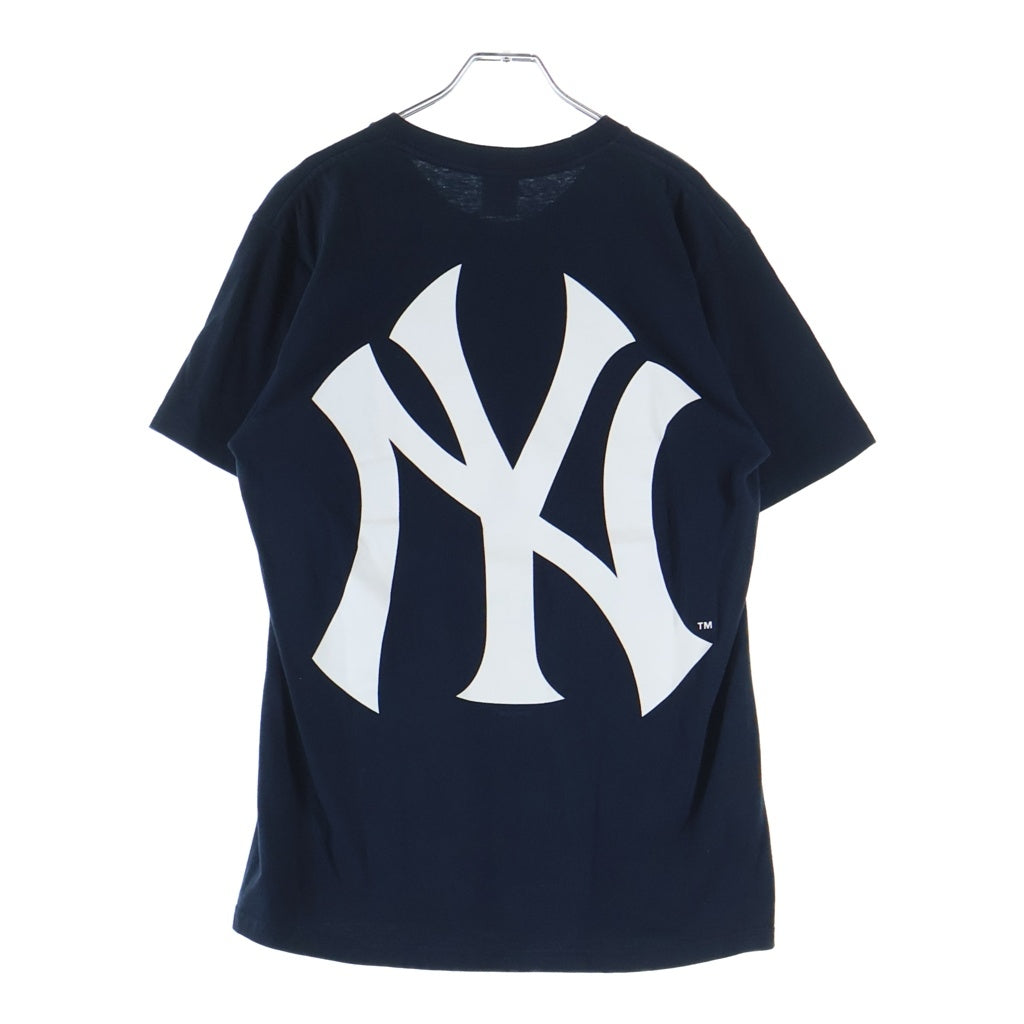 SUPREME(シュプリーム) 15SS ×47Brand New York Yankees Box Logo Tee 47ブランド ニューヨーク ヤンキース ボックスロゴ クルーネック半袖Tシャツカットソー ネイビー