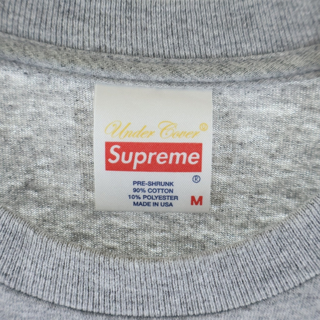 SUPREME(シュプリーム) 15SS ×UNDERCOVER Bear Tee アンダーカバー 目隠しベアー プリント クルーネック半袖Tシャツカットソー グレー