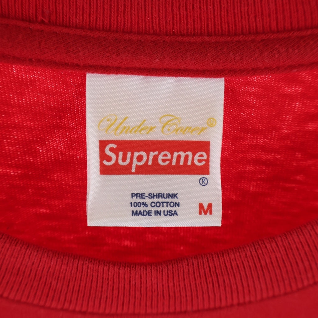 SUPREME(シュプリーム) 15SS ×UNDERCOVER Bear Tee アンダーカバー 目隠しベアー プリント クルーネック半袖Tシャツカットソー レッド