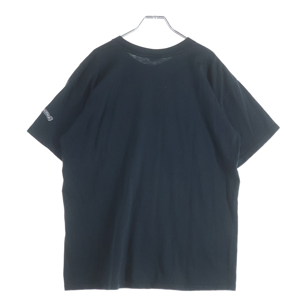 CHROME HEARTS(クロムハーツ) OLD DBL CH CRS S/S Tee オールド ダブルCHクロス刺繍 胸ポケット クルーネック半袖Tシャツカットソー ブラック
