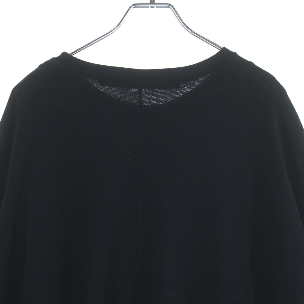 JULIUS(ユリウス) 18SS メッシュ クルーネック長袖カットソー ブラック 617CUM17