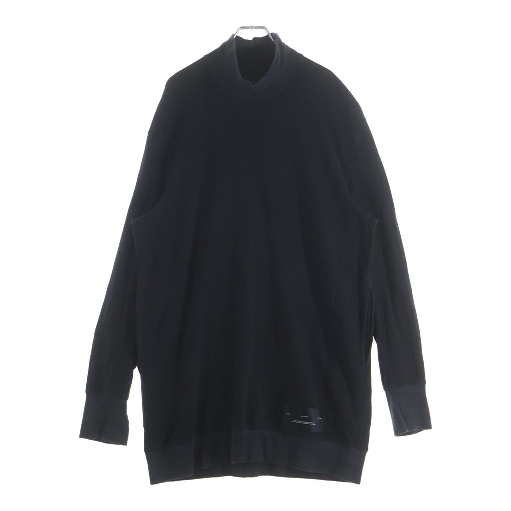 JULIUS(ユリウス) 23SS メッシュ切替タートルネック長袖カットソーブラック 807CUM2