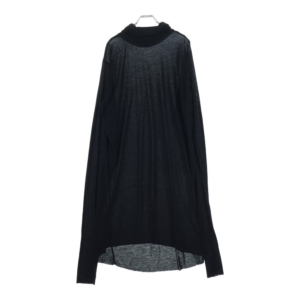 NO BRAND(ノーブランド) LEONLOUIS LLX21 MASK THUMB BLOUSE リヨセルタートルネック長袖カットソー