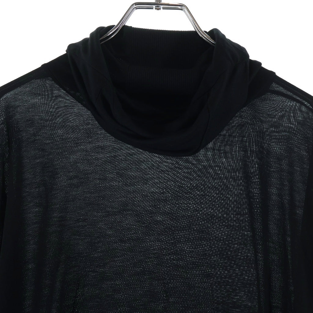 NO BRAND(ノーブランド) LEONLOUIS LLX21 MASK THUMB BLOUSE リヨセルタートルネック長袖カットソー