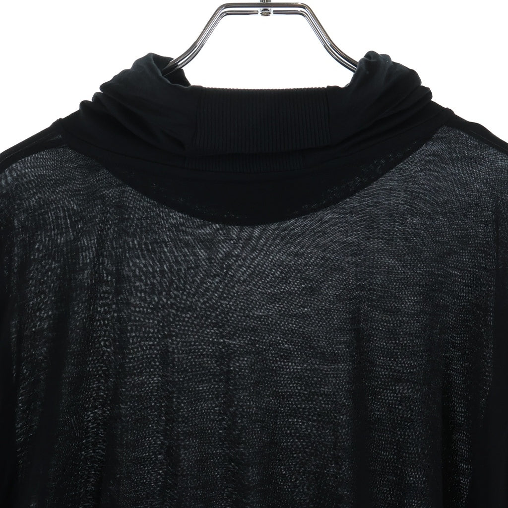 NO BRAND(ノーブランド) LEONLOUIS LLX21 MASK THUMB BLOUSE リヨセルタートルネック長袖カットソー