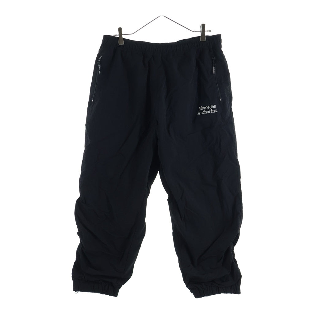 Mercedes Anchor Inc.(メルセデスアンカーインク) 25AW Logo Nylon Track Pants ロゴ ナイロン トラックパンツ ブラック