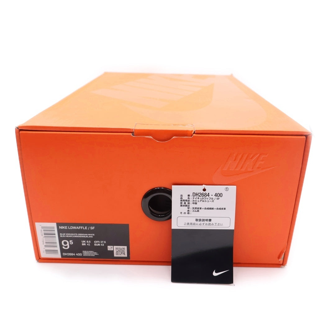 NIKE(ナイキ) ×fragment design ×sacai LD Waffle Blackended Blue フラグメントデザイン サカイ LDワッフル ローカットスニーカー US9.5/27.5cm DH2684 400