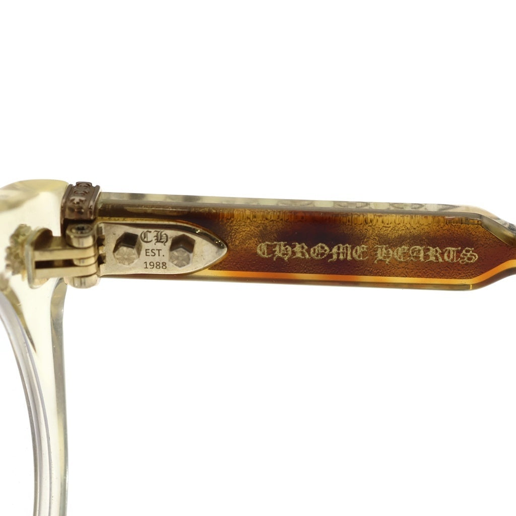 CHROME HEARTS(クロムハーツ) DINGALONGLINGLONG CHプラスフレーム ボストンサングラス メガネ 眼鏡 アイウェア クリア