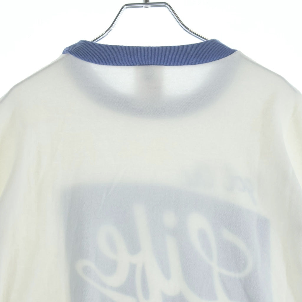 SAINT MICHAEL(セントマイケル) 26SS×Boys of Summer BOS SS T-SHIRT RINGER TEE SM-MK8-0000-C16 ボーイズ オブ サマー リンガークルーネック半袖Tシャツカットソー ホワイト