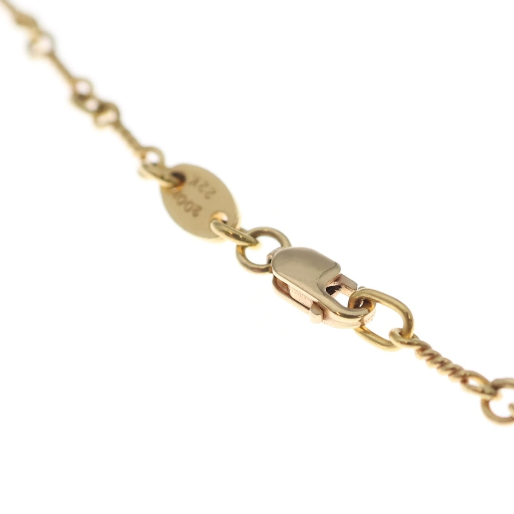 CHROME HEARTS(クロムハーツ) 22K NECKCHAIN T18 ツイストチェーンネックレス 18inch ゴールドBCA014