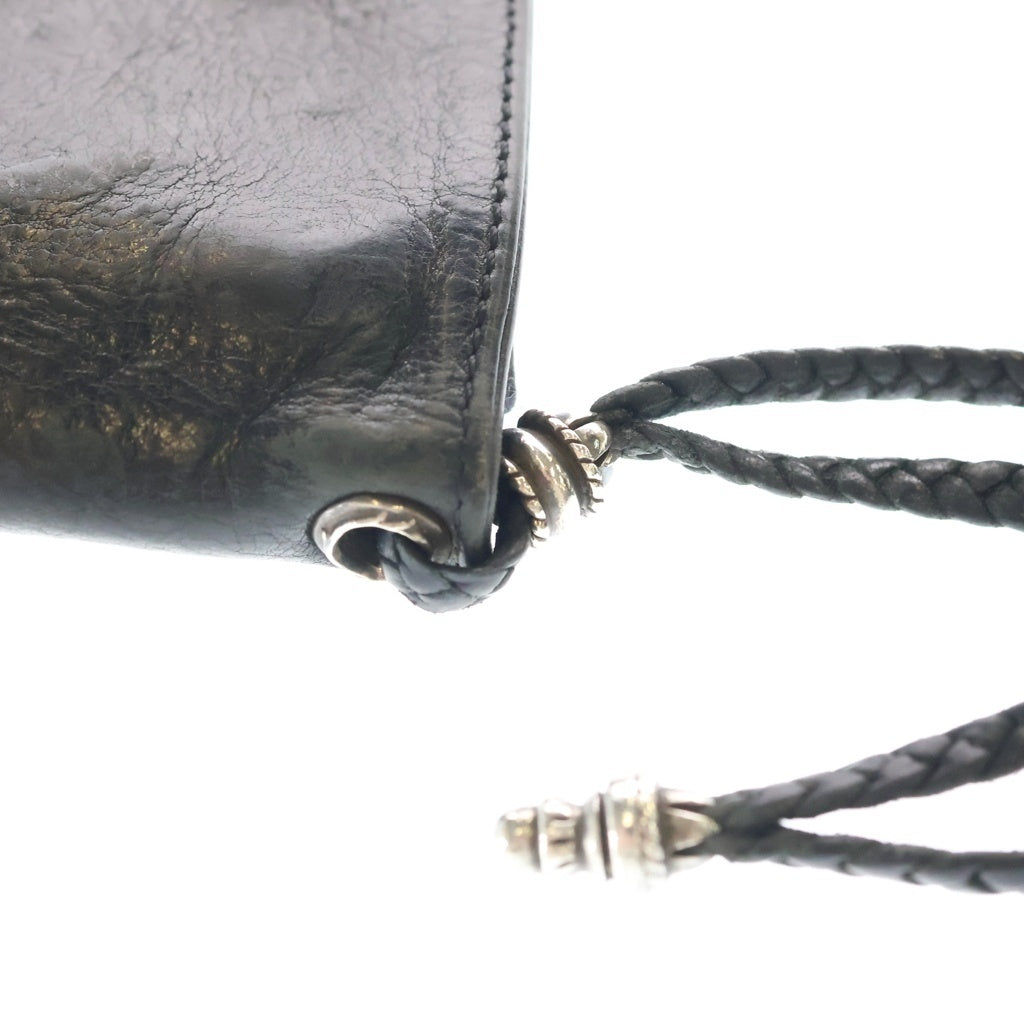 CHROME HEARTS(クロムハーツ) 2ZIP 2ジップ クロスボールボタンレザーウォレット 財布 ブラック