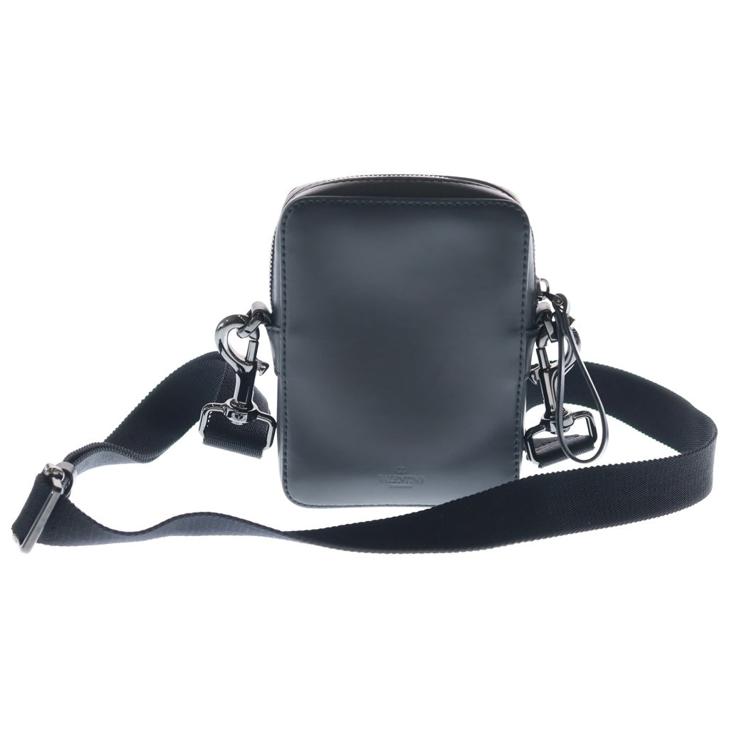 VALENTINO(ヴァレンティノ) Garavani VLTN Leather Crossbody Bag レザースモール ショルダーバッグ クロスバッグ ブラック 5Y2B0943