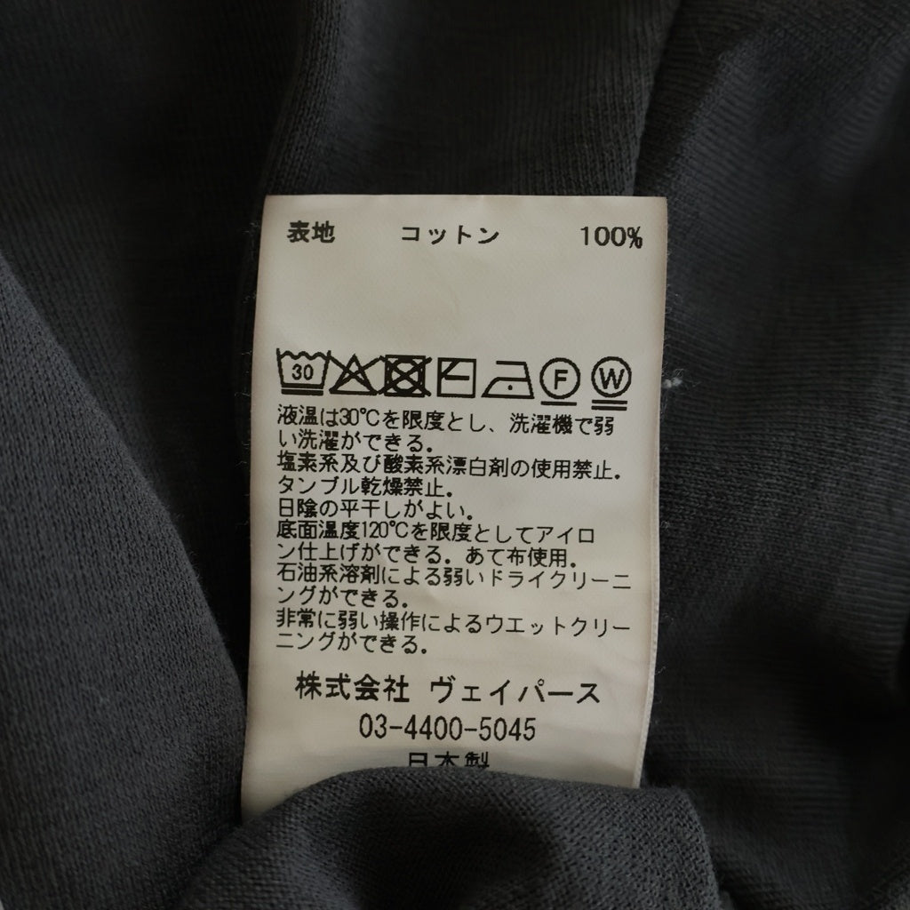 NO BRAND(ノーブランド) CEDARWOOD ATS LONG SLEEVE / WASHED BLK シダーウッド ATSロングスリーブ クルーネック長袖Tシャツカットソー ブラック CW2502-CS01