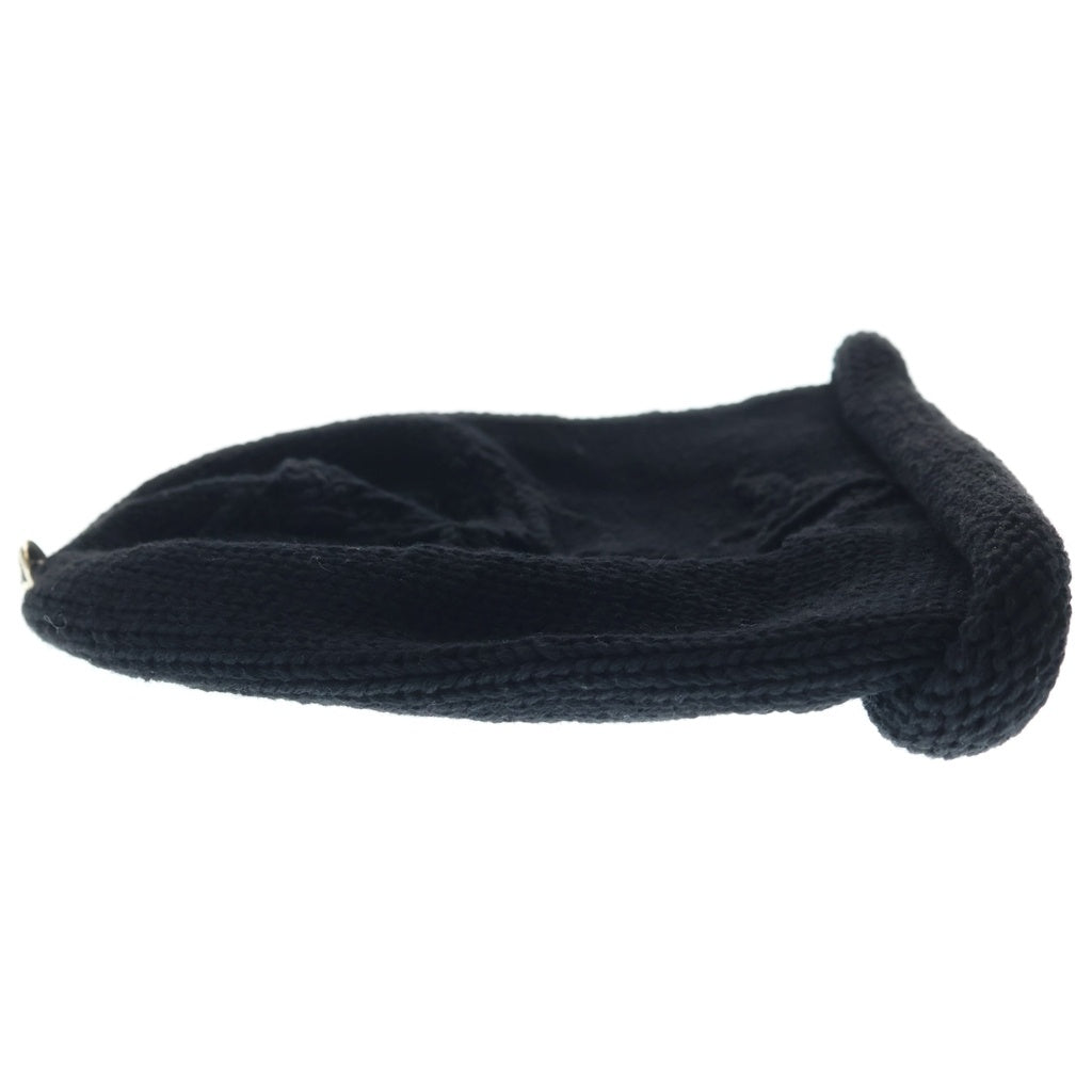 CHROME HEARTS(クロムハーツ) OVERSIZED BEANIE BLACK オーバーサイズド クロスボール クロスモチーフ ビーニー ニット帽 ブラック